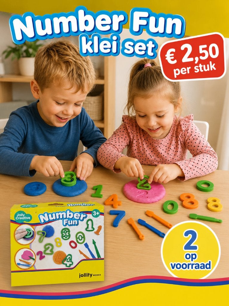 Number Fun klei set, Verzenden, Zo goed als nieuw, Knutselen