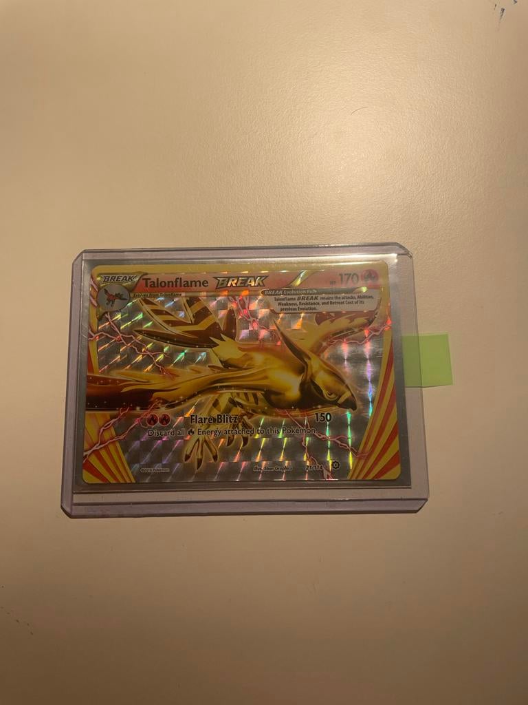 Talonflame BREAK Pokémon kaart, Ophalen of Verzenden, Gebruikt, Losse kaart, Foil