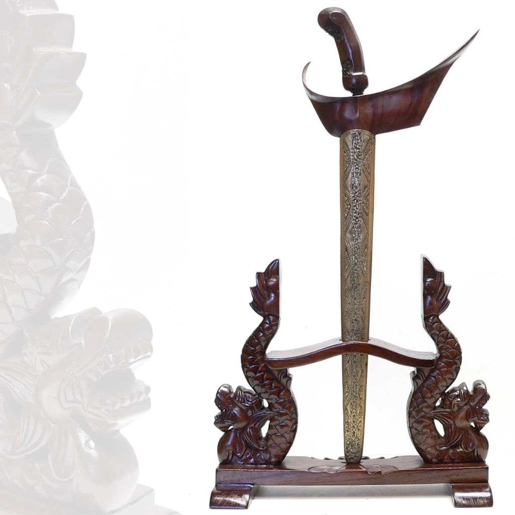 Keris houder AD8 Naga Draak Kris Indonesie kunst Bali Java, Ophalen of Verzenden