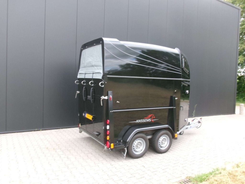 2 Paards polyester trailer. Zeer nette staat. Merk: Anssems., Gebruikt, Niet ingevuld, 2-paards trailer, Polyester