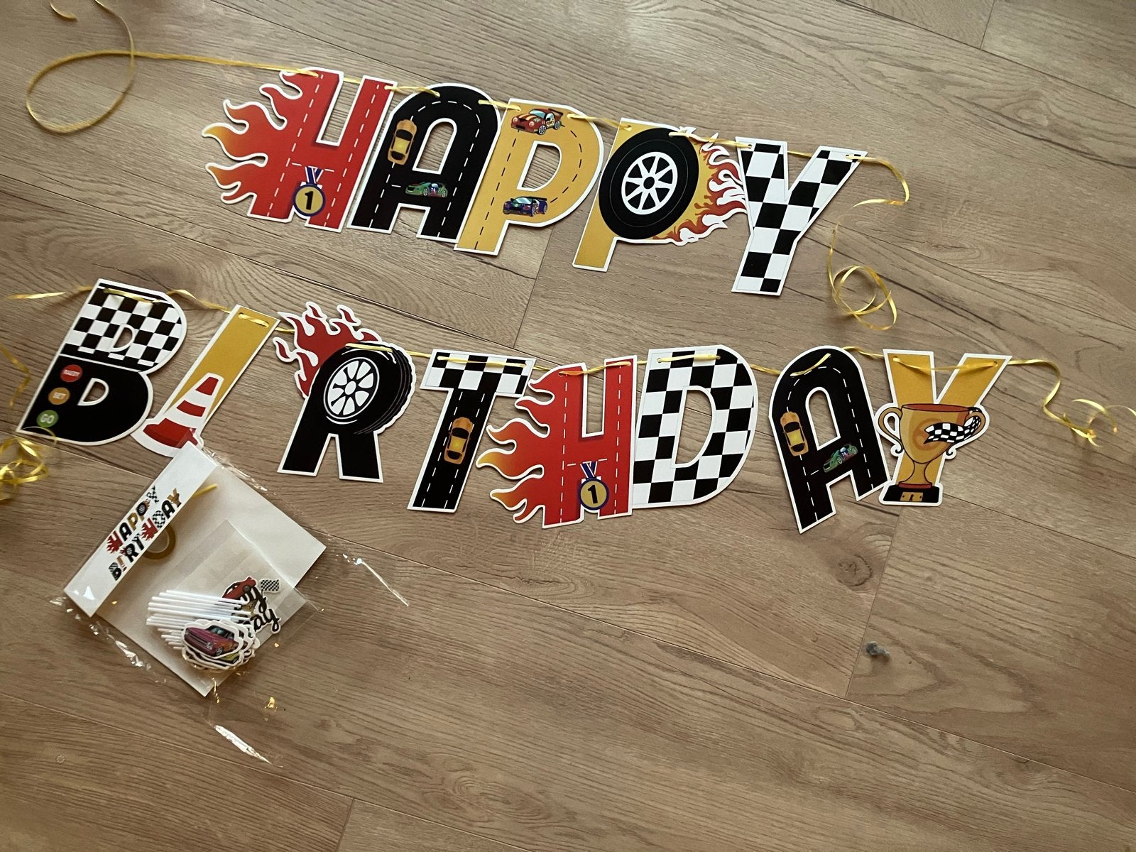 Hot Wheels Feestpakket - Versiering en Ballonnen, Ophalen of Verzenden, Nieuw, Versiering, Verjaardag