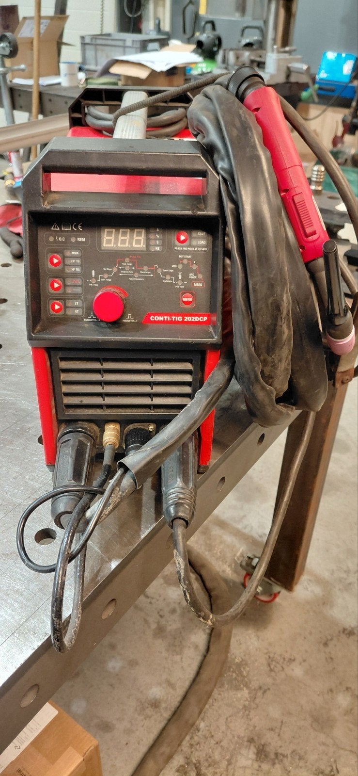Conti-Weld TIG 202DCP Lasapparaat, Ophalen, Gebruikt, 150 tot 250 ampère, Tig