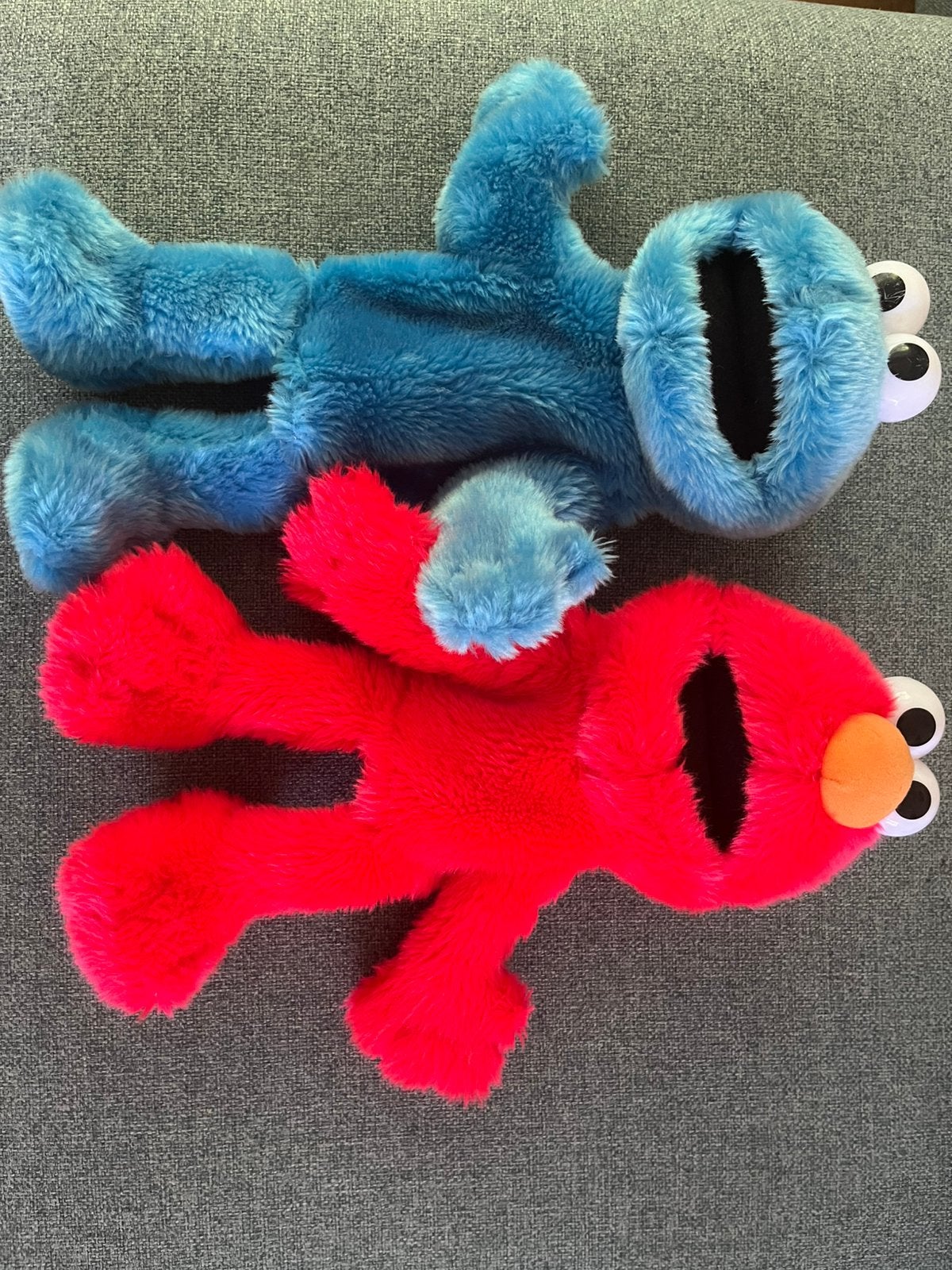 Handpoppen elmo koekiemonster sesamstraat, Overige karakters, Ophalen of Verzenden, Gebruikt, Overige typen