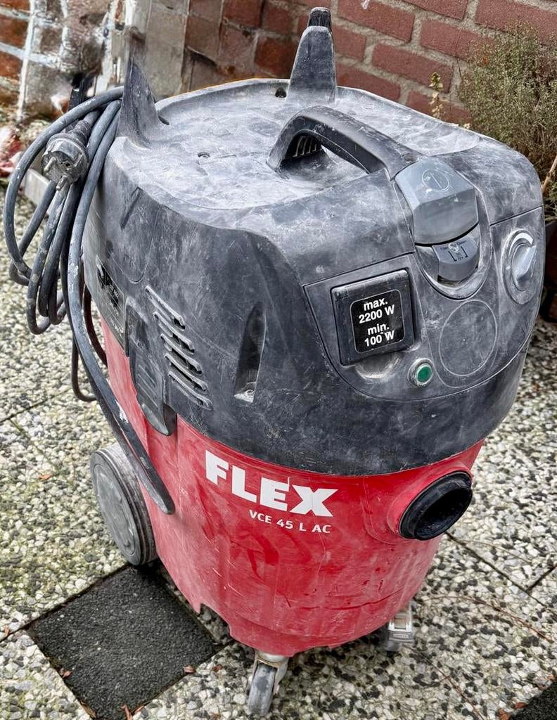 Flex VCE 45 L AC bouwstofzuiger (nat & droog), Ophalen, Gebruikt