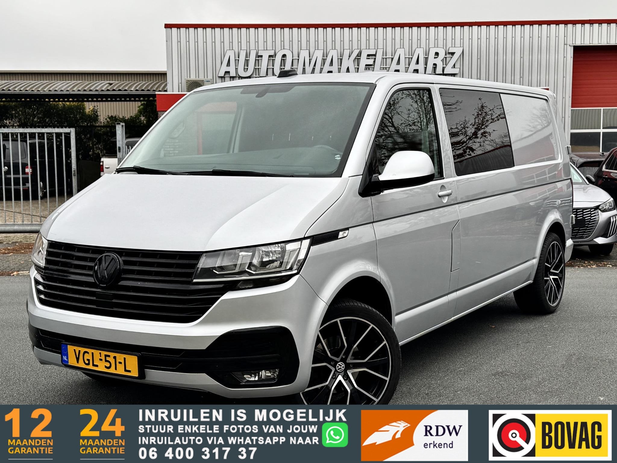 Volkswagen Transporter 2.0 TDI L2H1 30 DC Highline NAP CarPl, Voorwielaandrijving, Dealer onderhouden, Stof, Gebruikt