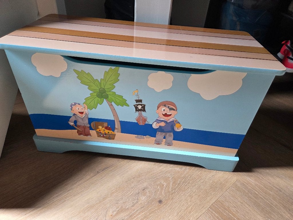 Speelgoed/opbergkist jongen, Huis en Inrichting, Ophalen, Gebruikt, Minder dan 50 cm, 50 tot 75 cm