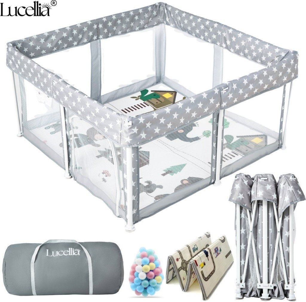 Lucellia Grondbox Baby - 125x125x70 cm - inklapbaar, Overige typen, Nieuw, Ophalen of Verzenden, Lucellia