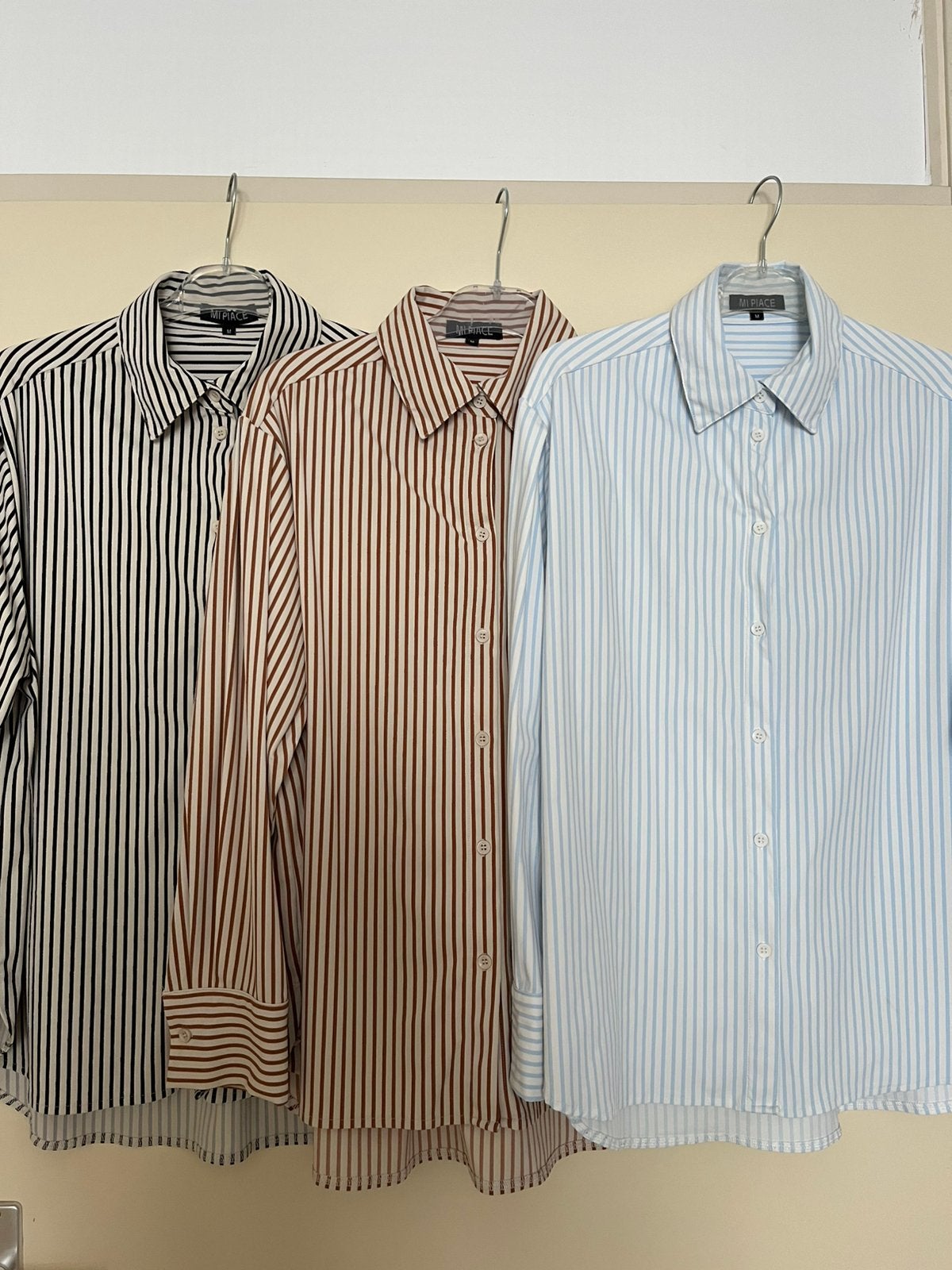 Mi Piace travelstof blouse’s, set van 3 stuks, Kleding | Dames, Verzenden, Zo goed als nieuw, Maat 38/40 (M)