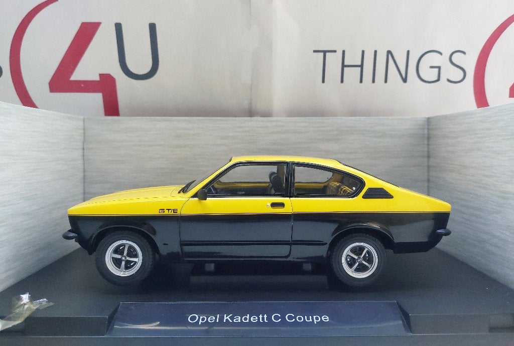 MCG 1:18 Opel Kadett C GT/E Coupe geel/zwart nieuw, Ophalen of Verzenden, Nieuw, Auto, Overige merken
