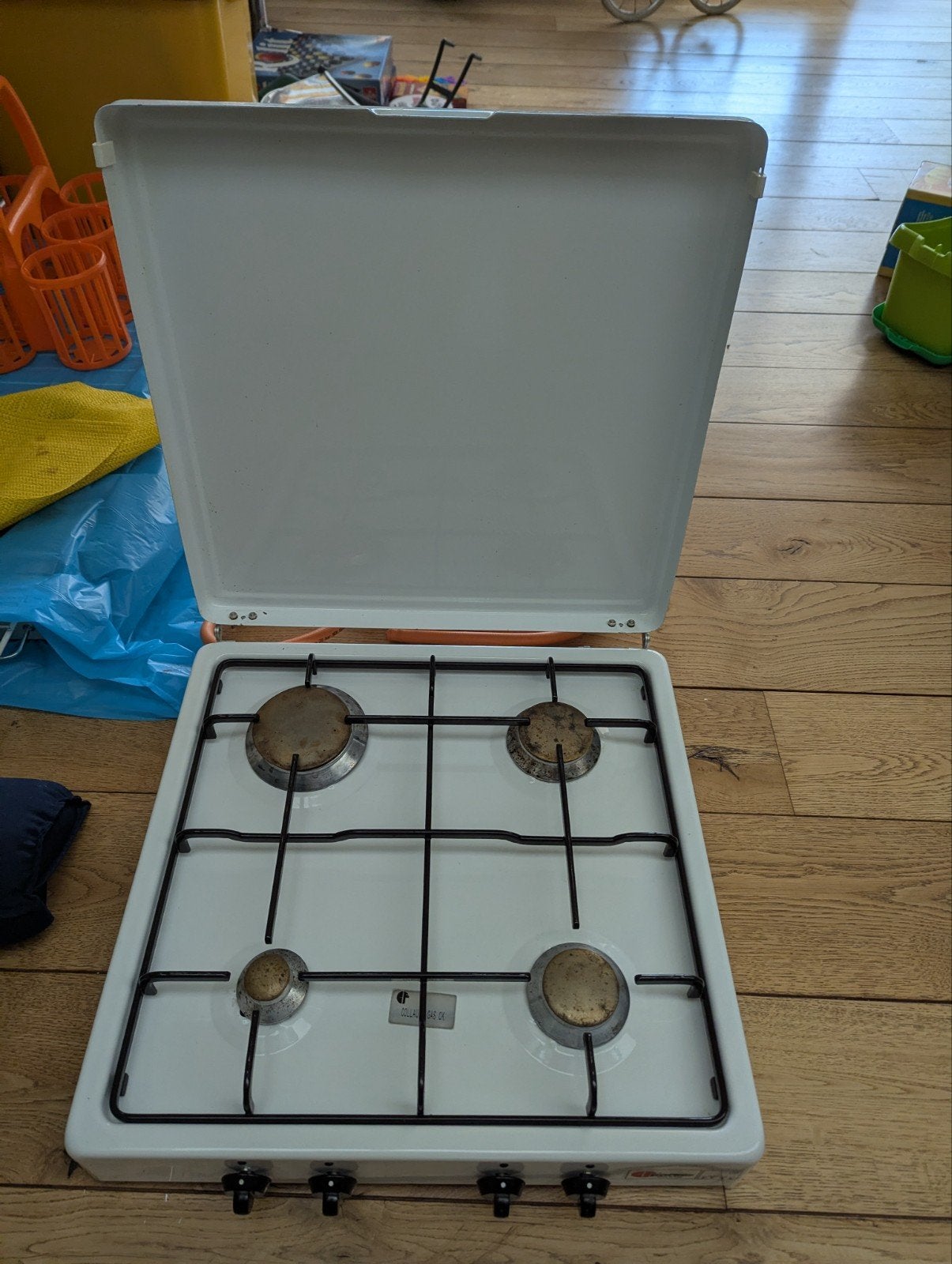 Gasfornuis Parker topmerk, Ophalen, Minder dan 85 cm, 4 kookzones, Gas