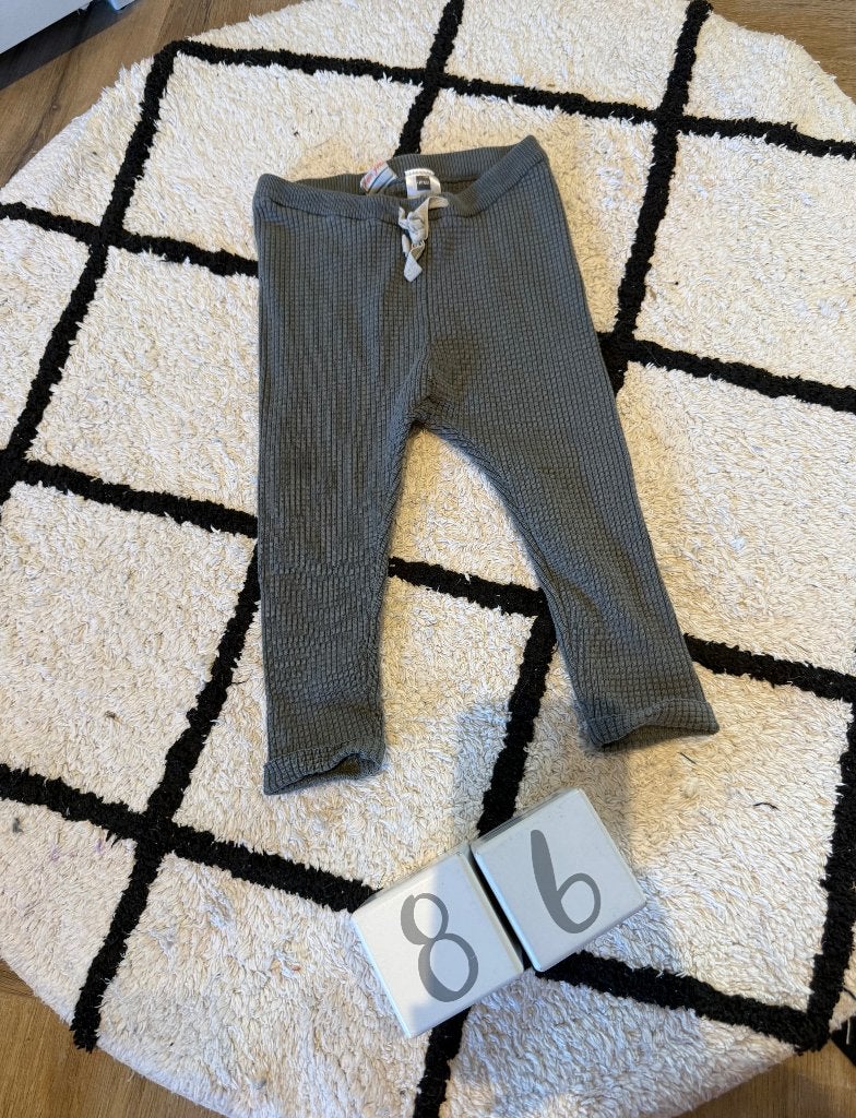 ZGAN grijs wafel motief Hema legging jogger broek 86 stretch, Broekje, Jongetje of Meisje, Ophalen of Verzenden, Zo goed als nieuw