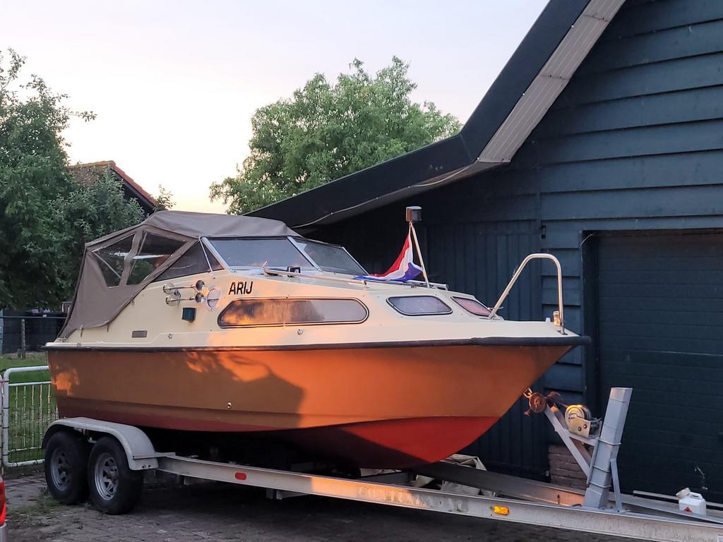 Shetland 570 boot met mercury bigfoot 25hp, Ophalen, Zo goed als nieuw