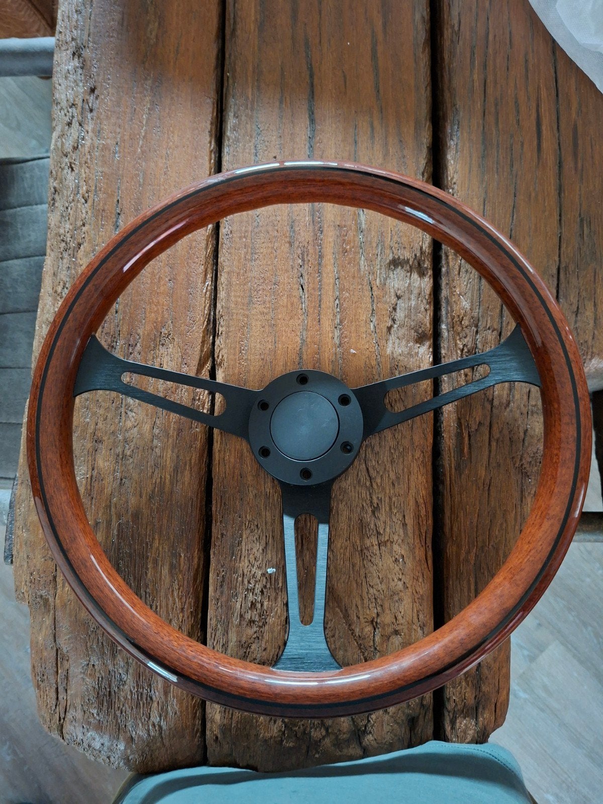 Houten sportstuur zwart 380mm sparco momo sport stuur, Ophalen of Verzenden, Nieuw