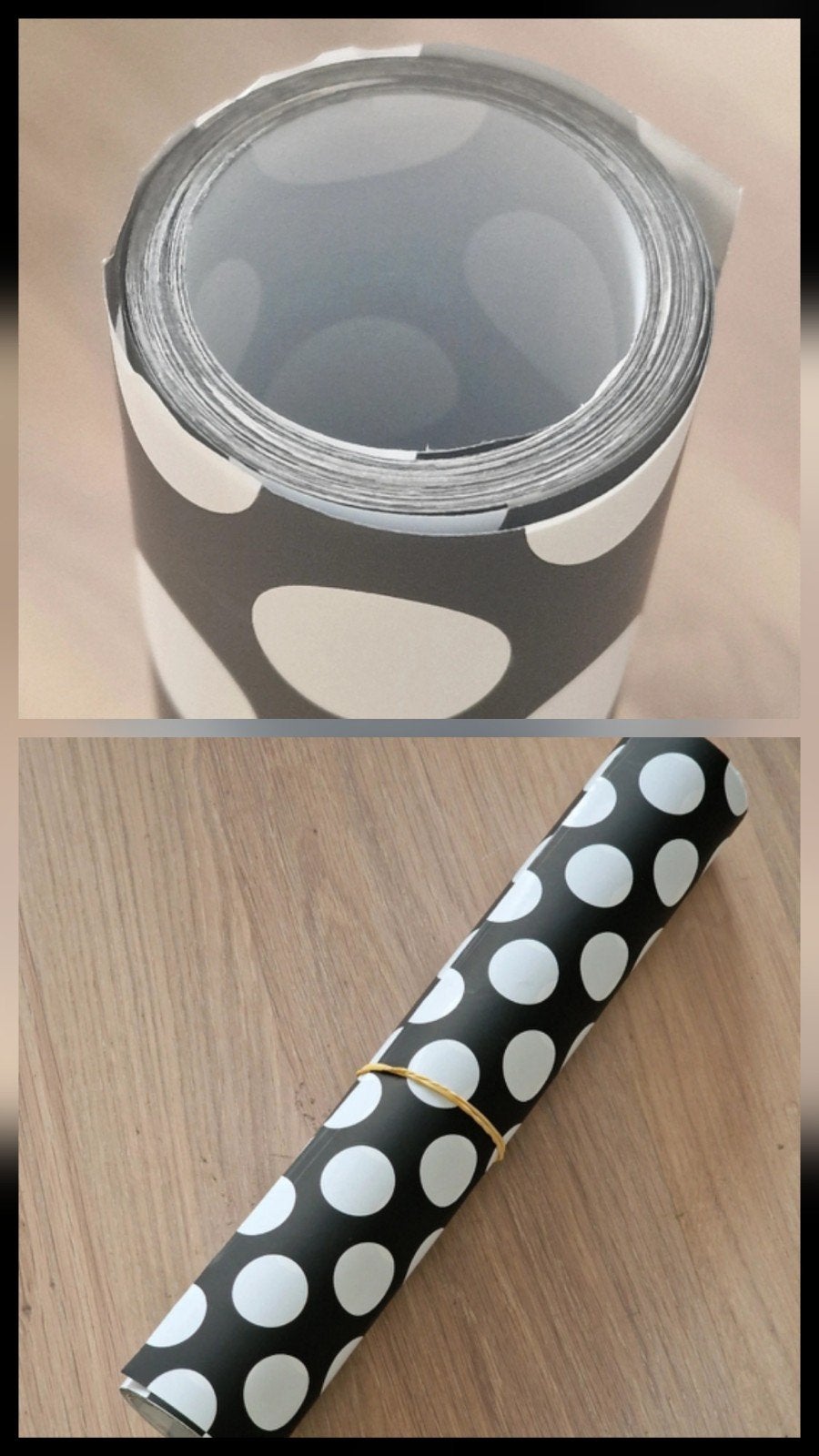 Rol 20 meter bij 30cm breed stevig cadeaupapier DOTS, Diversen, Cadeaupapier, Ophalen of Verzenden