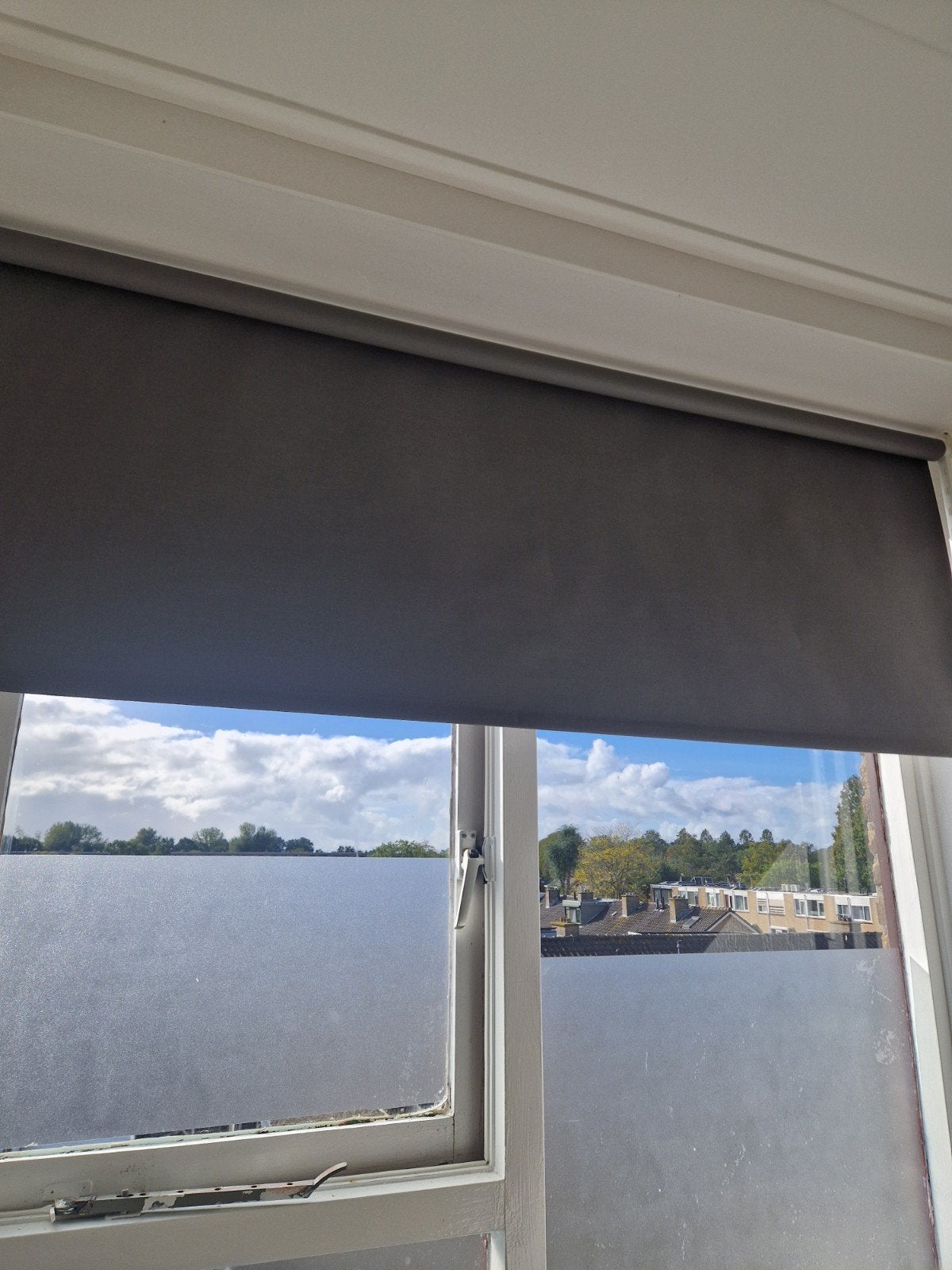 antraciet rolgordijn ikea fridans 160B 195H, Ophalen, Duo rolgordijn, 160 cm, Zo goed als nieuw