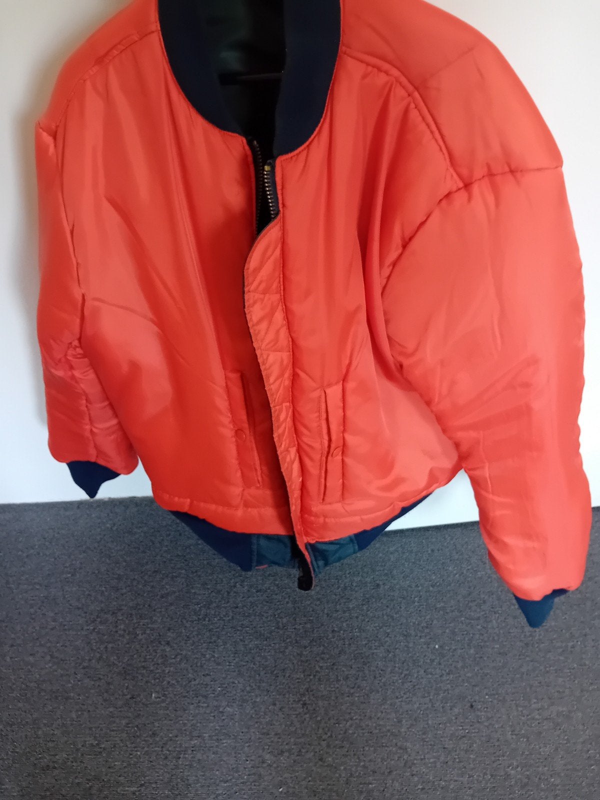 Bomber.   M/L. .Twee kanten dragen, Kleding | Heren, Ophalen of Verzenden, Zo goed als nieuw, Maat 52/54 (L), Blauw