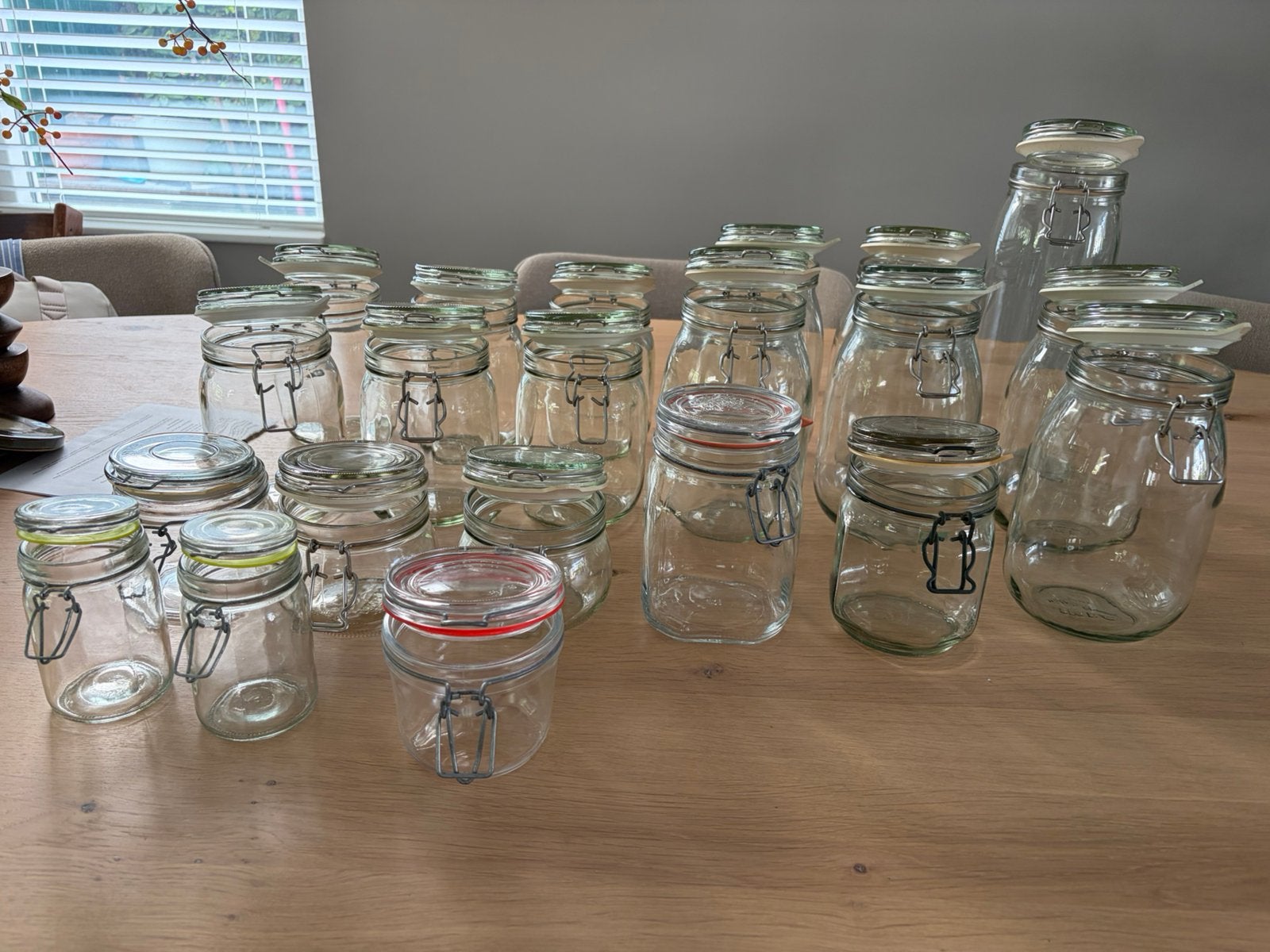 21 wekpotten/ voorraad potten (Ikea), Ophalen of Verzenden, Zo goed als nieuw, Glas
