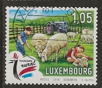 Luxemburg 34, schapen voor TonW, Verzenden, Luxemburg, Gestempeld