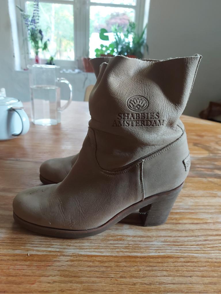 Shabbies Amsterdam laarzen maat 40, Kleding | Dames, Schoenen, Shabbies Amsterdam, Beige, Lage of Enkellaarzen, Ophalen of Verzenden