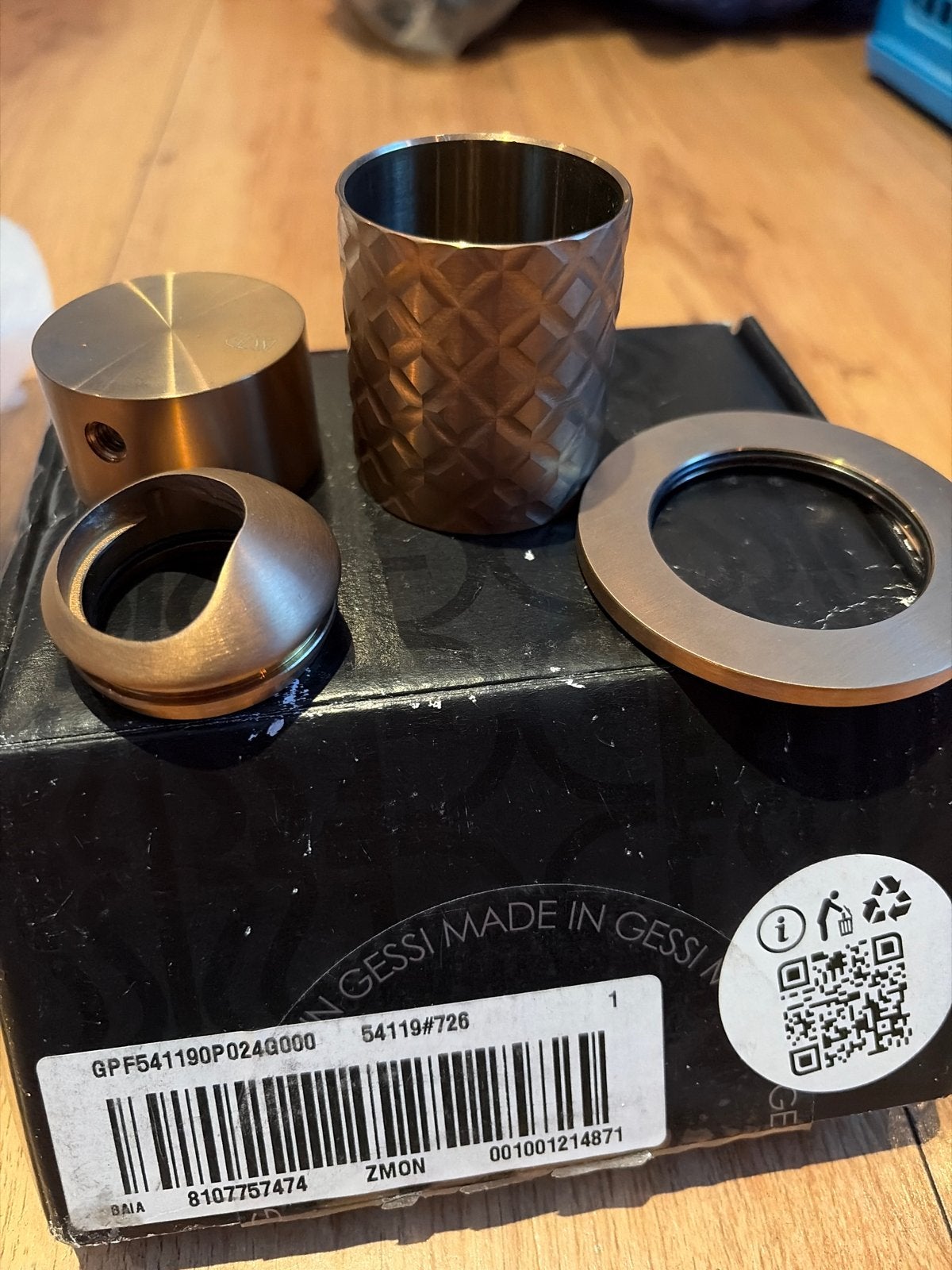 Gessi Intreccio Warm Bronze Kraanonderdelen Nieuw, Ophalen of Verzenden, Nieuw, Koper, Kraan