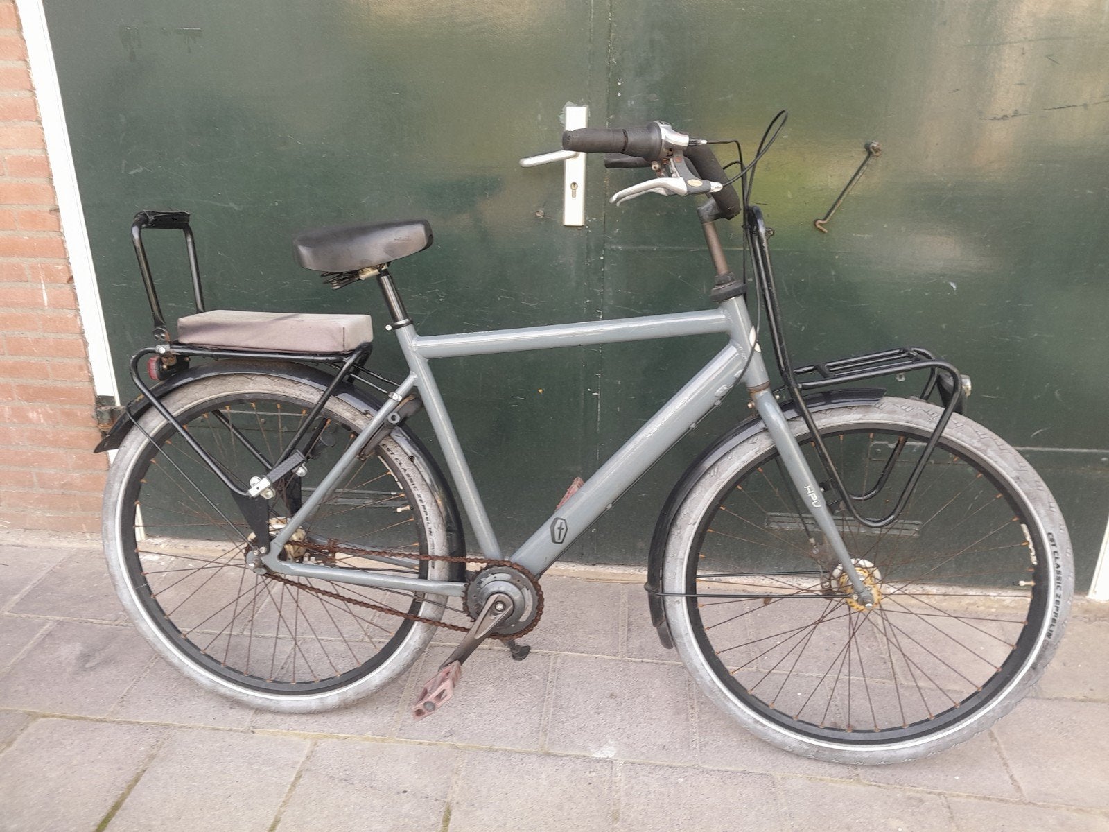 stoere cortina herenfiets met versn en handremmen, Overige merken, Gebruikt, Versnellingen, Ophalen of Verzenden