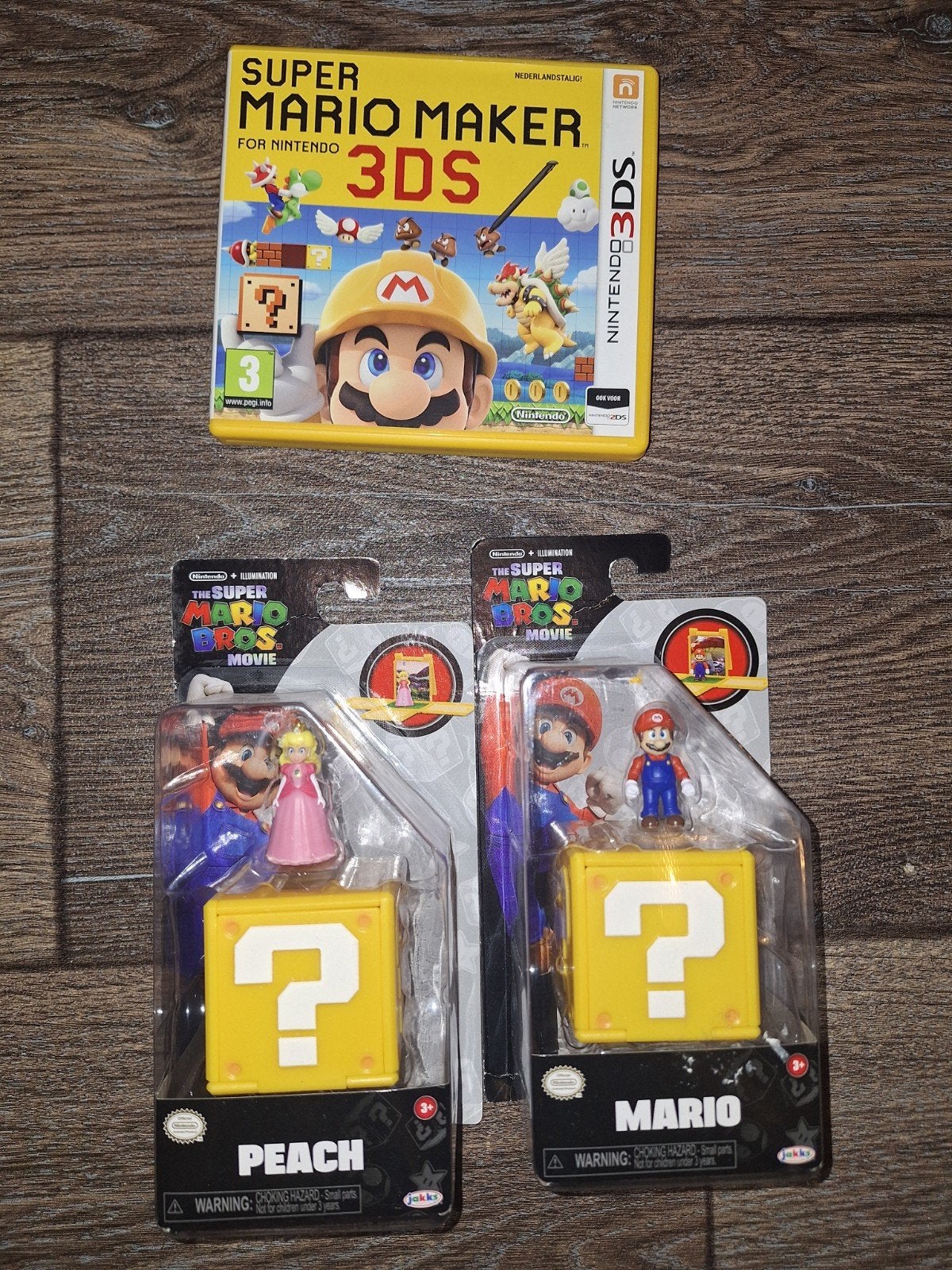 Super Mario Maker 3DS + Mario & Peach figuren, 1 speler, Ophalen of Verzenden, Zo goed als nieuw, Vanaf 3 jaar