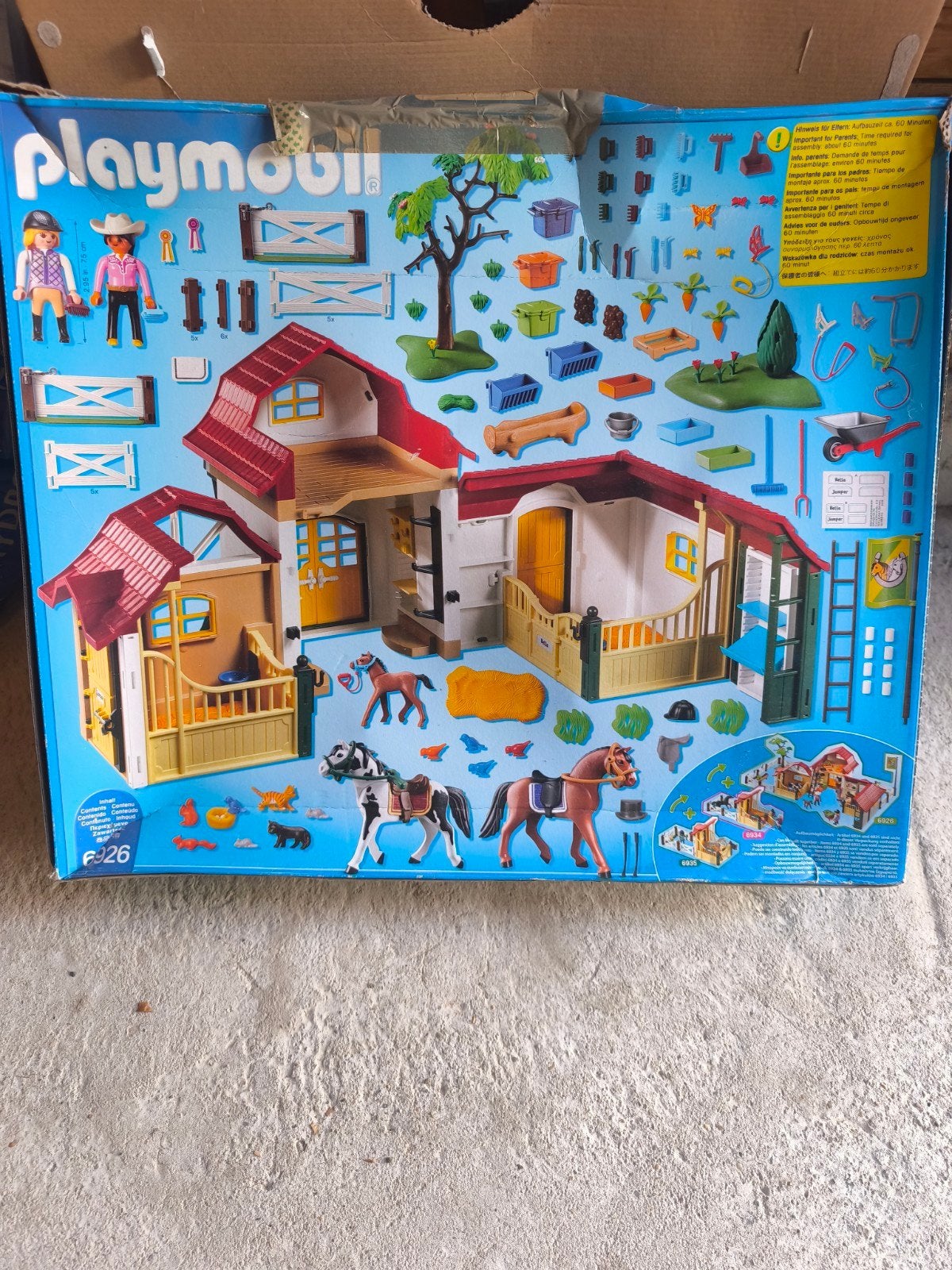 Playmobil Country Paardenmanege 6926, Kinderen en Baby's, Ophalen, Gebruikt, Gebouw, Complete set