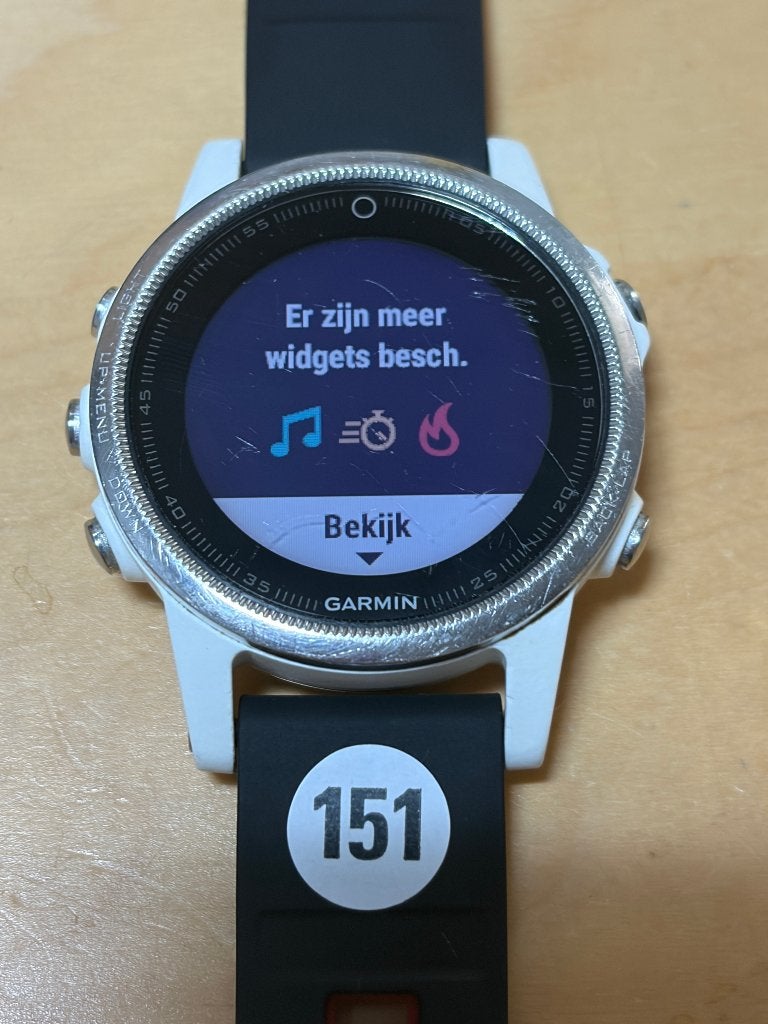 Garmin Fenix 5s (GPSinruil-nr 151), Gebruikt, Hoogte, Wit, Garmin