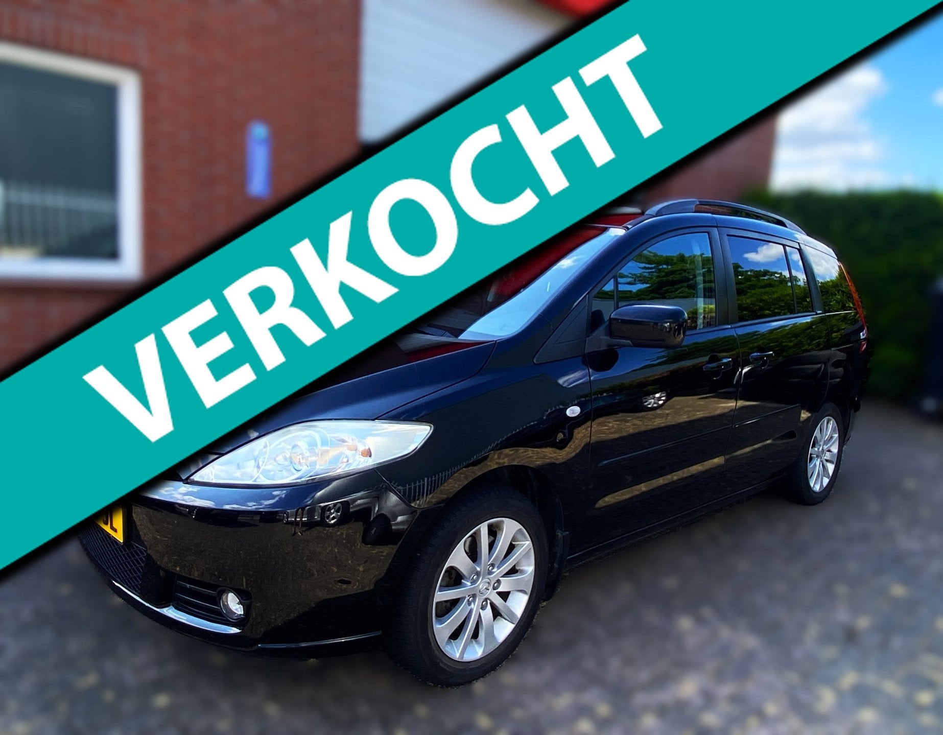 Mazda 5 1.8 7 zits/ Trekhaak/ Zeer netjes!, Auto's, Mazda, Stof, Gebruikt, 4 cilinders, Zwart