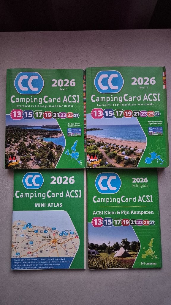 Camping Card ACSI 2026, ISBN 9789493182950, nieuw, Overige merken, ANWB, Europa, Nieuw