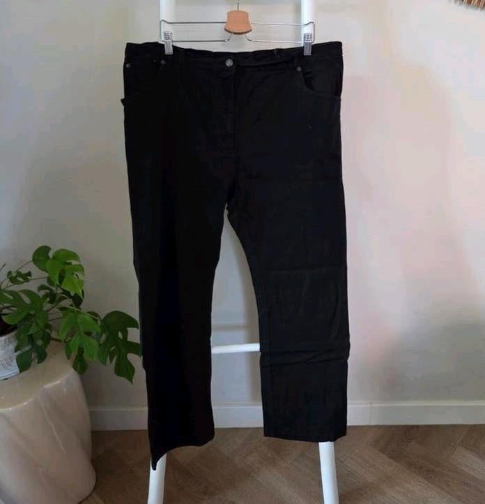 Femino Jeanslook Broek Stretch Maat 54 magna atelier promiss, Ophalen of Verzenden, Gedragen, Zwart, Broek of Spijkerbroek
