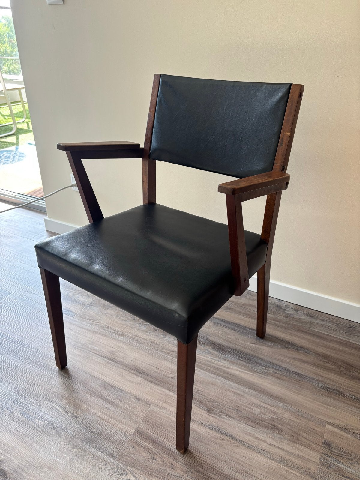 Jaren 50/60 Fauteuil van Tijsseling's - Donker Hout, Ophalen