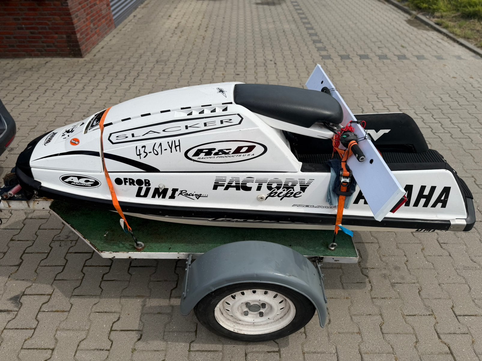 Jatski yamaha 650 trailer Waterscooter, Watersport en Boten, Jetski's en Waterscooters, Ophalen, Gebruikt, Benzine, 200 pk of meer