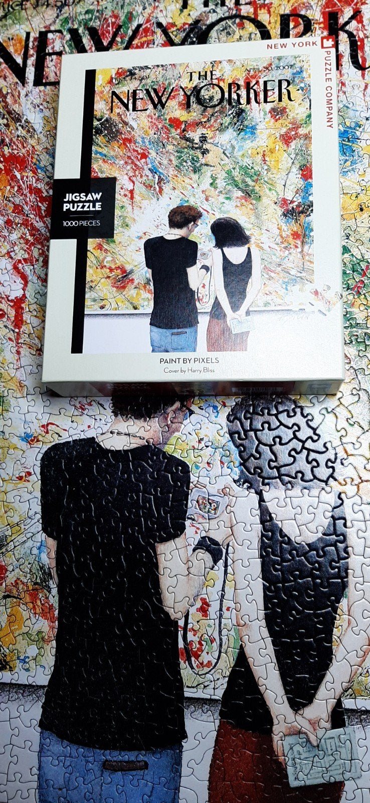 New Yorker puzzel 1000 stukjes, Ophalen of Verzenden, 500 t/m 1500 stukjes, Zo goed als nieuw, Legpuzzel