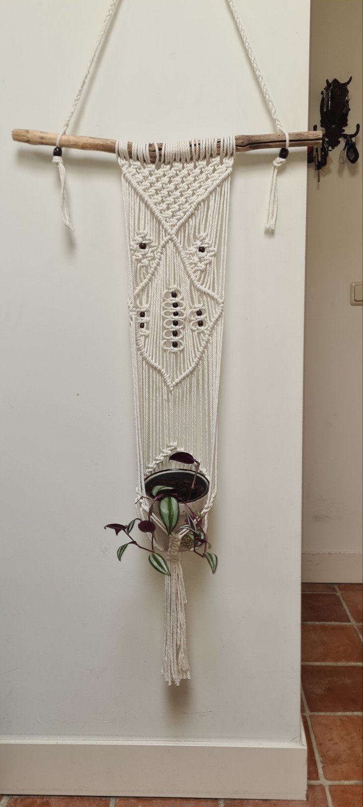 Muur plantenhangers macramé, Ophalen of Verzenden, Nieuw