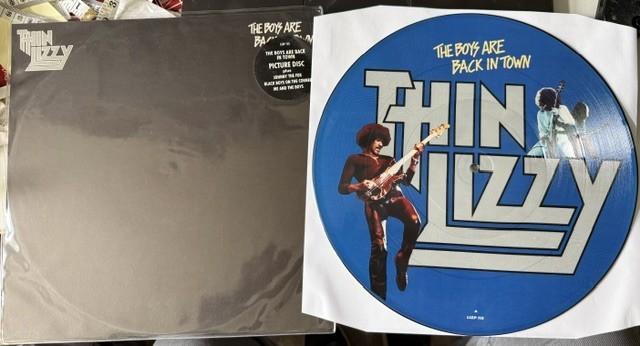 Thin Lizzy - The Boys Are Back In Town E.P. picture disc, Picture disc, Ophalen of Verzenden, 1970 - 1979, Gebruikt