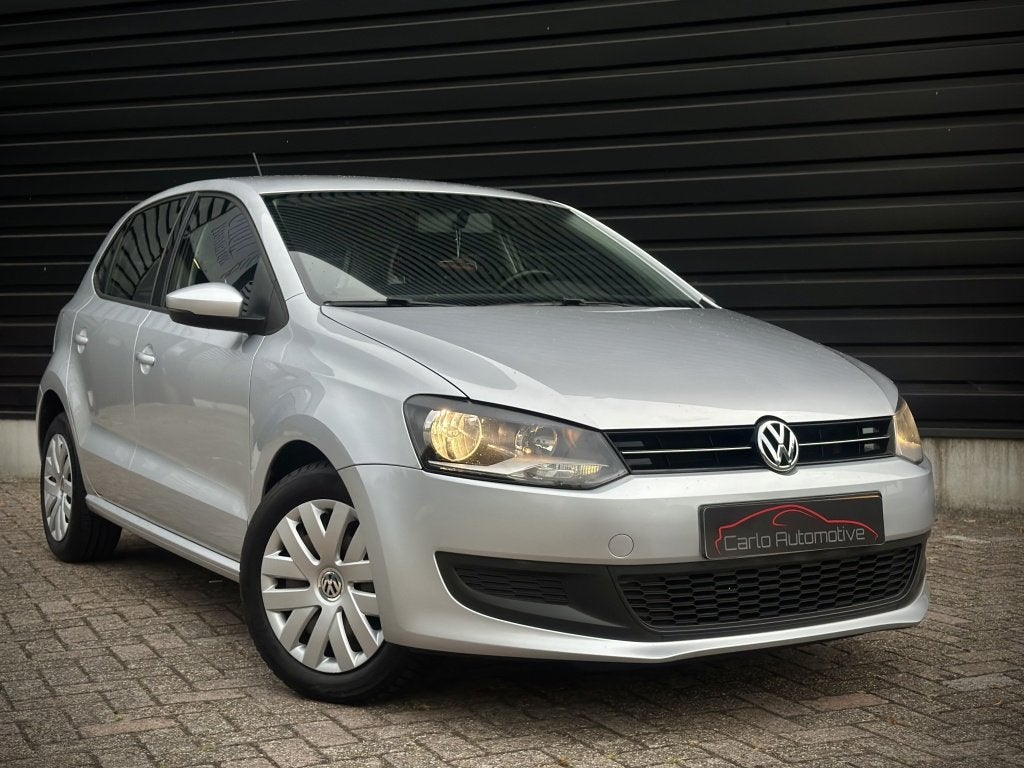 Volkswagen Polo 1.2 TSI 90PK! AIRCO | 5 DEURS | 4 Cilinder, Auto's, Euro 5, Stof, Zwart, 4 cilinders