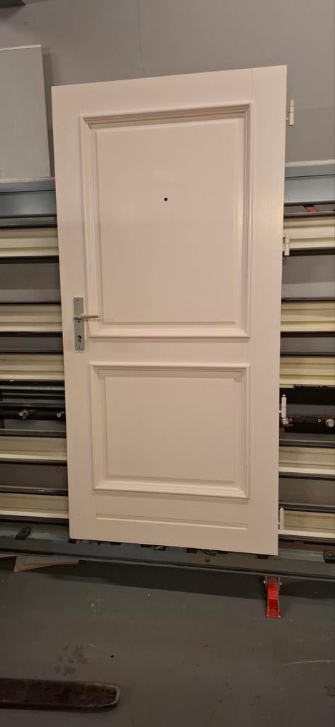 HARDHOUTEN VOORDEUR, Doe-het-zelf en Verbouw, Deuren en Horren, Ophalen, Gebruikt, 80 tot 100 cm, Buitendeur