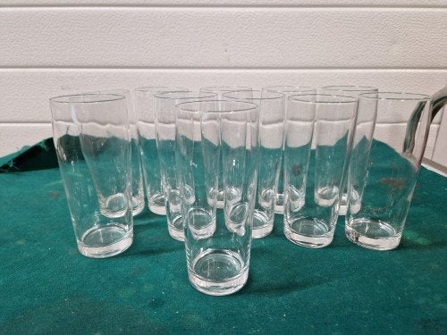 bierglazen fluitjes 9 stuks, Ophalen of Verzenden, 'T Olde Gre-j, Info@toldegrej.nl, Endepoelstraat 20f Didam