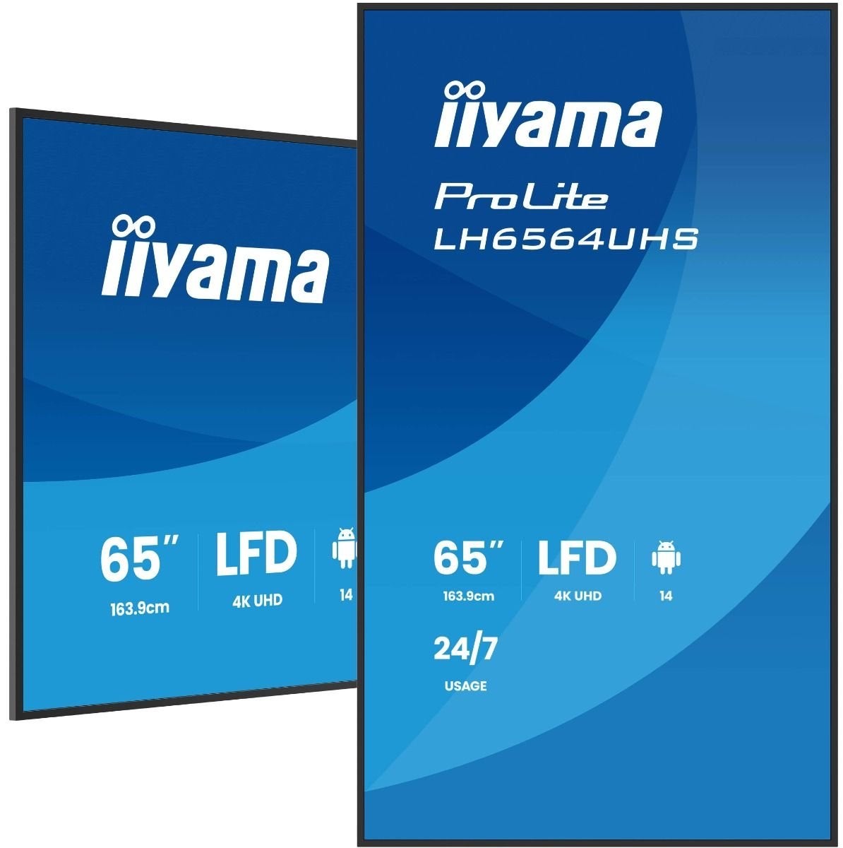 Iiyama ProLite 65 inch Presentatiescherm 4K UHD LFD, Computers en Software, Monitoren, Zo goed als nieuw, 60 Hz of minder, Ultra HD (4K)