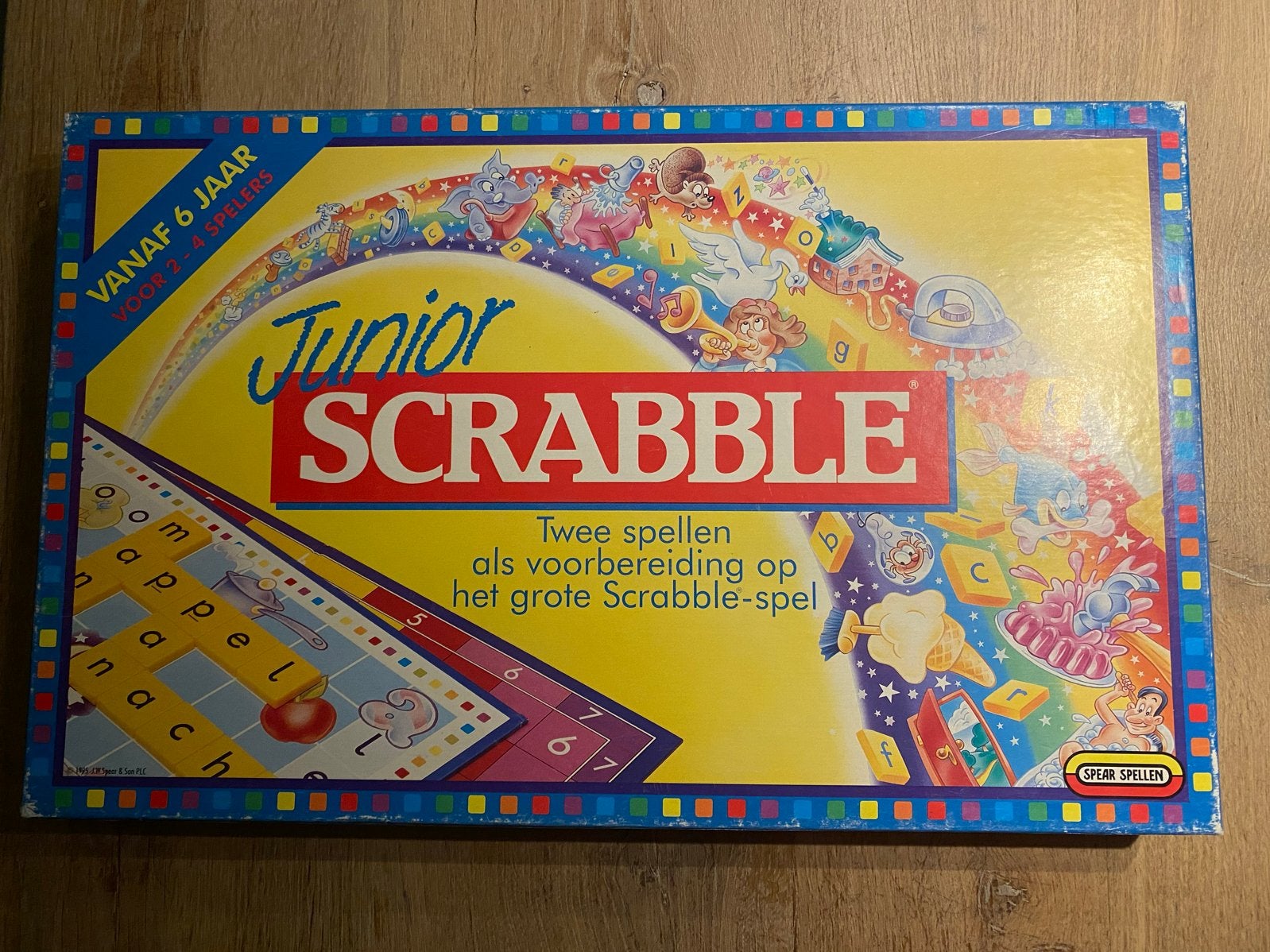 Junior Scrabble Bordspel - Compleet en in goede staat, Een of twee spelers, Ophalen of Verzenden, Gebruikt