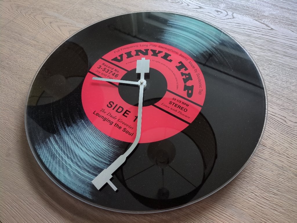 NeXtime klok "Vinyl Tap", Ophalen of Verzenden, Zo goed als nieuw, Wandklok
