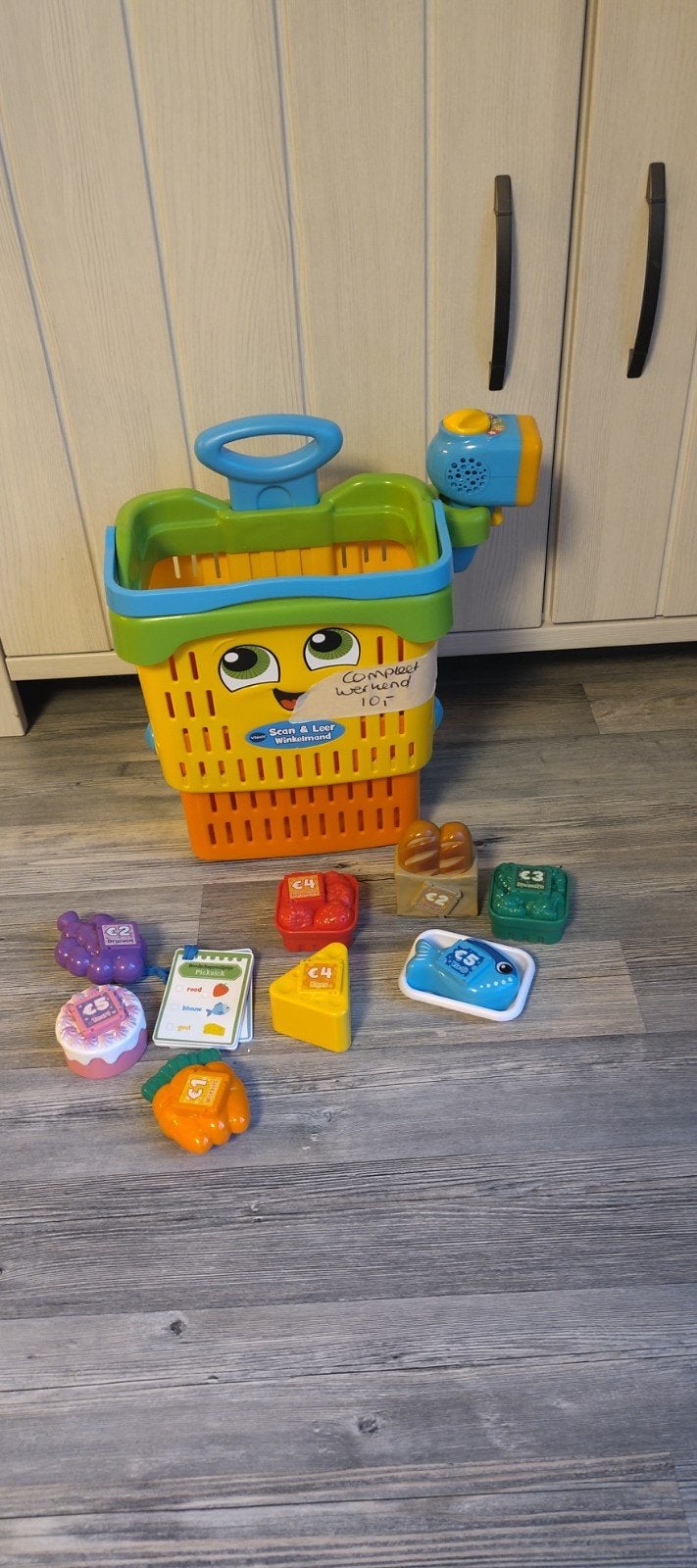VTech Scan & Learn Kassa met Boodschappen, Ophalen of Verzenden, Zo goed als nieuw, Overige typen, Met licht