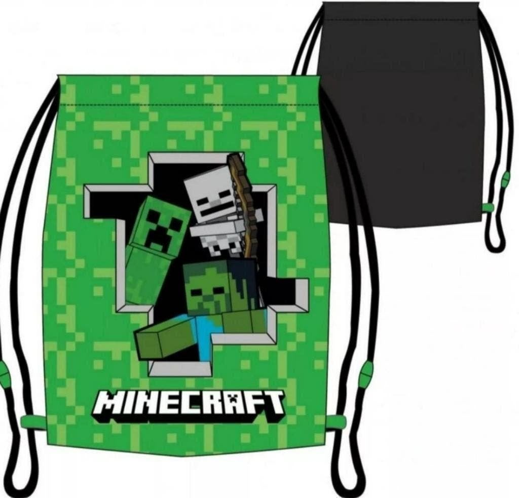 Minecraft Gymtas / Zwemtas / Rugtas / Sporttas - Creeper, Overige merken, 25 tot 40 cm, Nieuw, Ophalen of Verzenden
