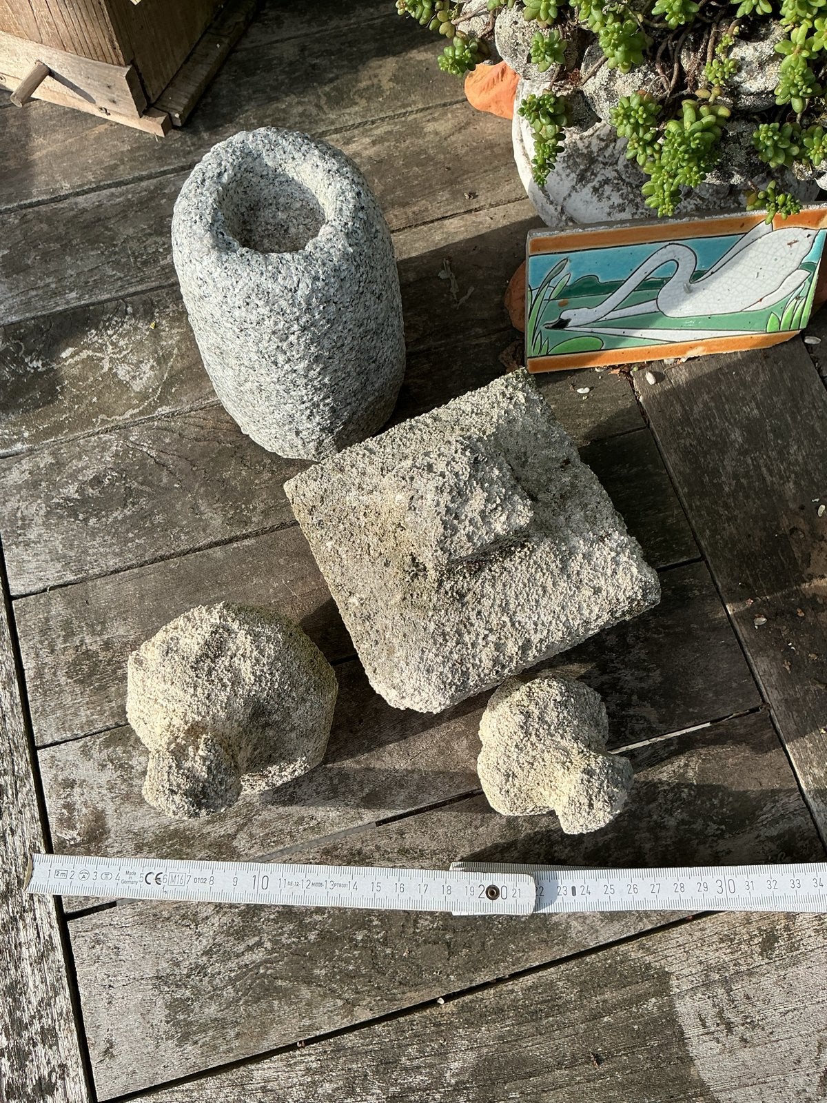 Antieke ornamenten en klokgewicht, Ophalen of Verzenden