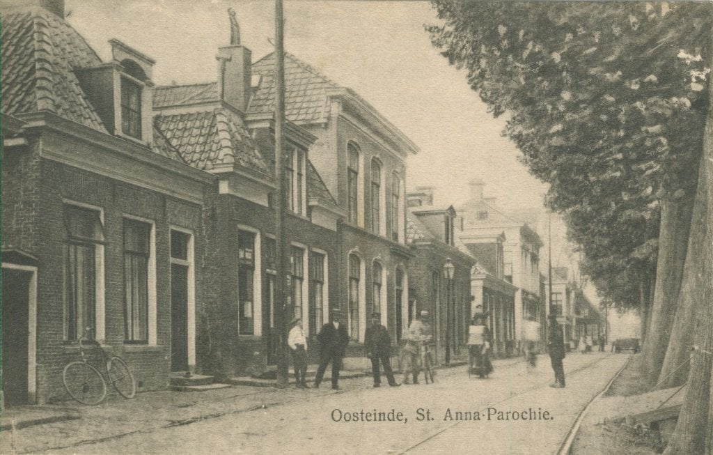 Ansichtkaart St. Annaparochie, Oosteinde., Ophalen of Verzenden, Voor 1920, Ongelopen, Friesland