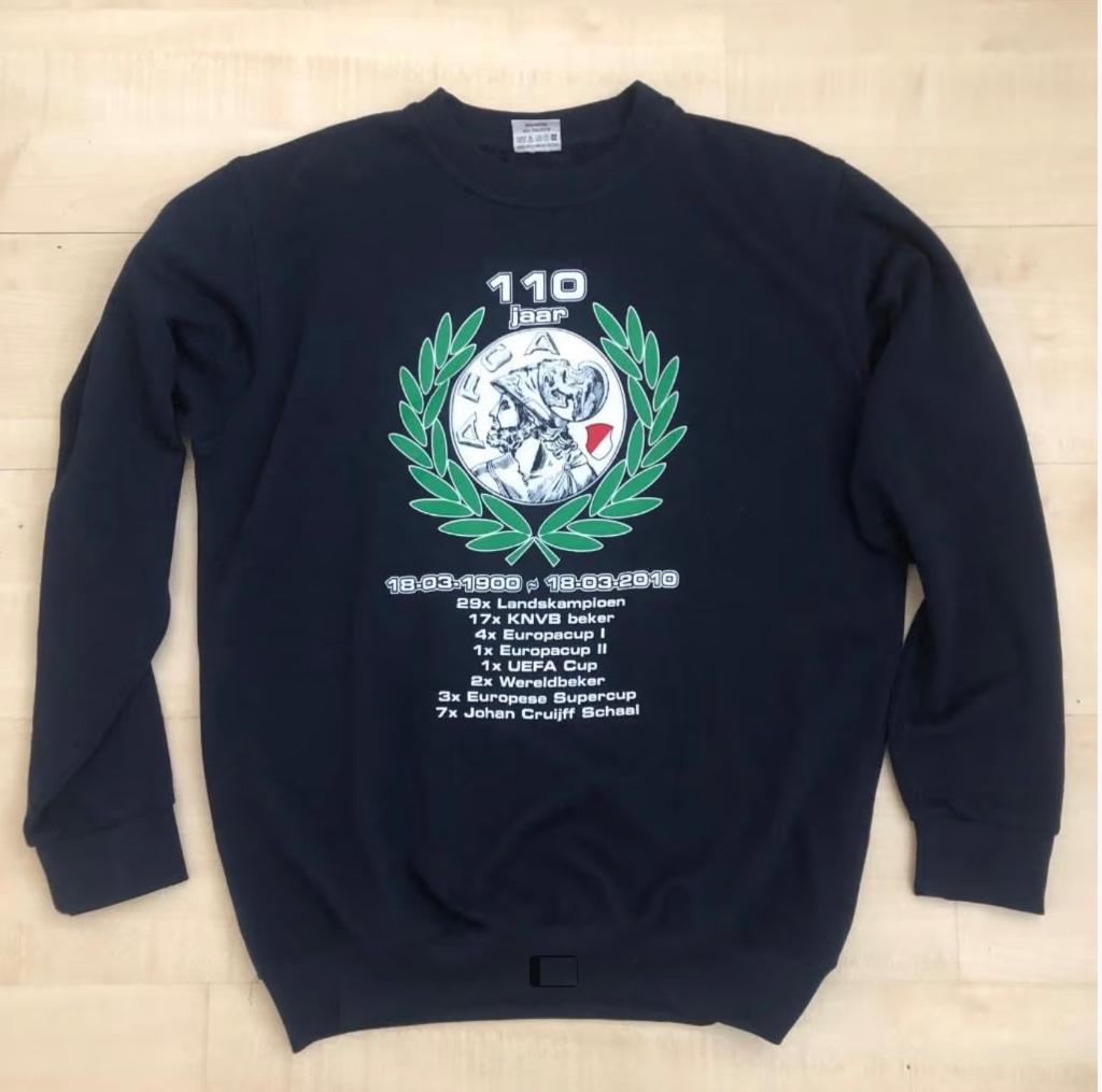 Ajax Shirt 110 Jaar Maat L, Ophalen of Verzenden, Gebruikt, Ajax, Shirt