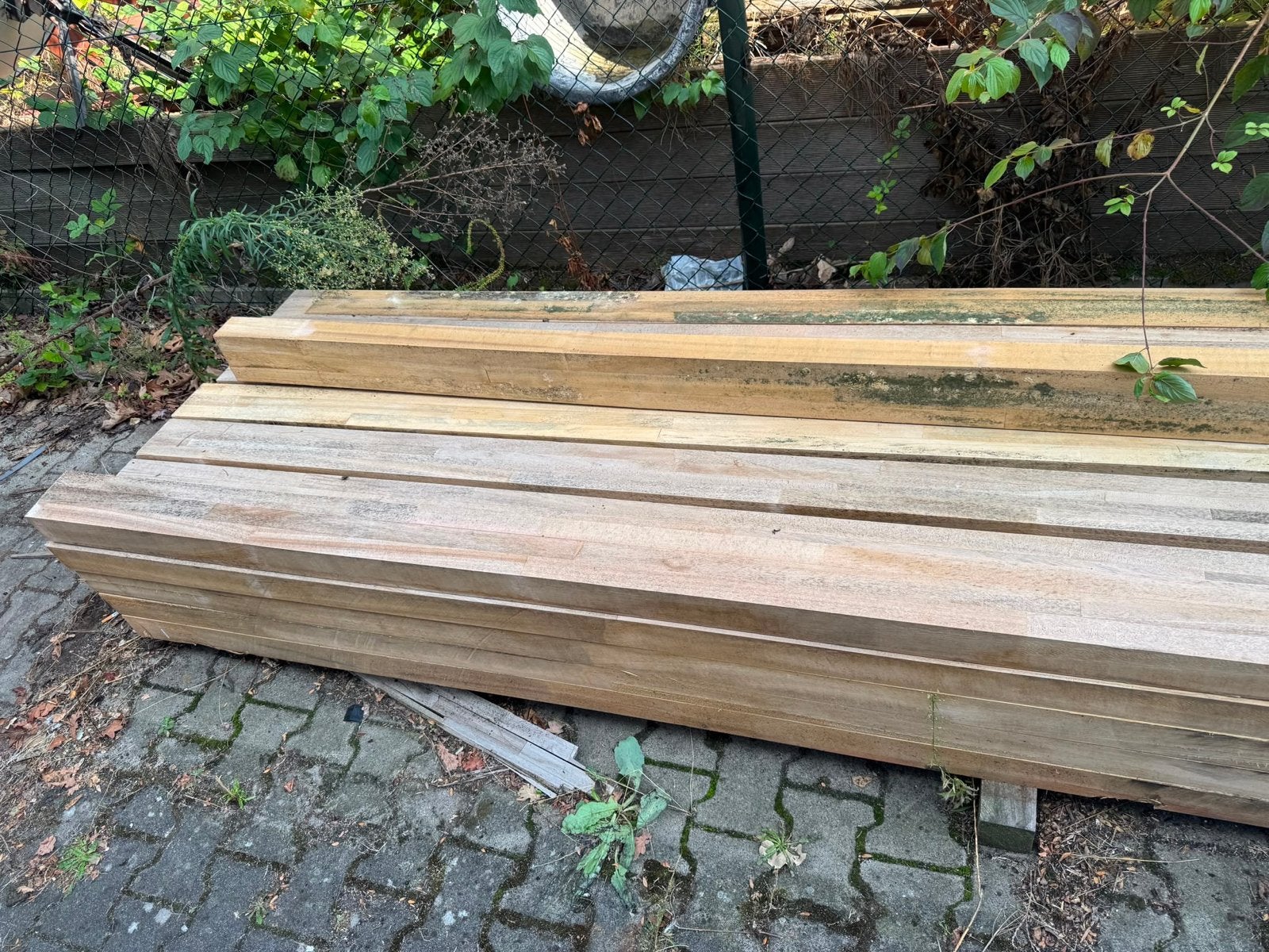 AKO afrikaans hardhout voor binnen 590cm (kozijn maat), Doe-het-zelf en Verbouw, Nieuw, Ophalen of Verzenden, Balk, Overige houtsoorten