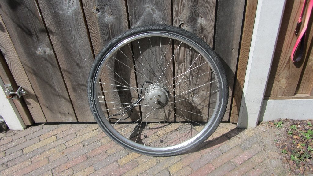 Sparta/Batavus/Koga Voorwiel met Motor R10 36V 250W Velgrem, Staal, Batavus®, Zo goed als nieuw, Motor