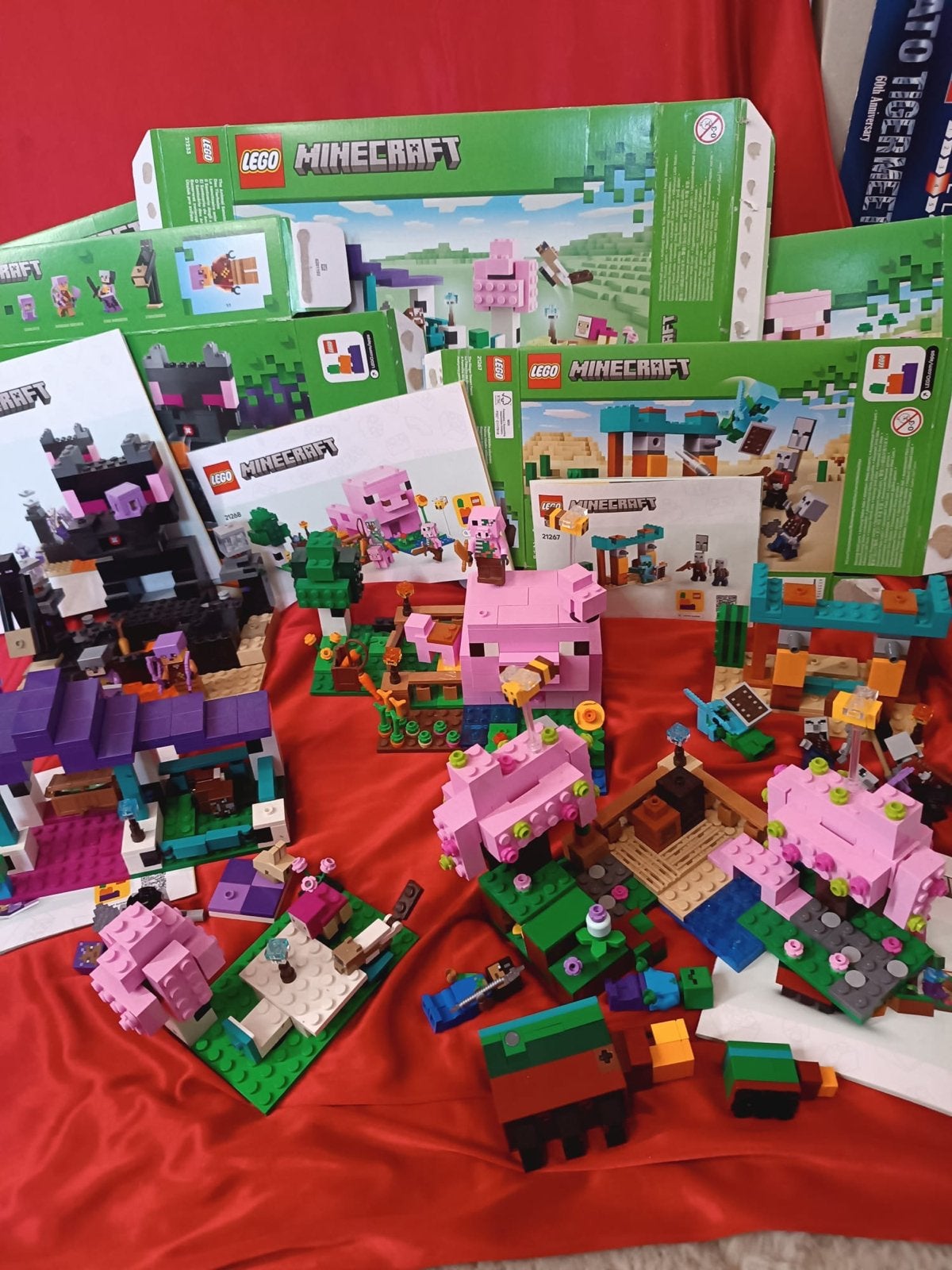 Grote LEGO Minecraft collectie met 5 sets en dozen, Ophalen of Verzenden, Zo goed als nieuw, Overige merken
